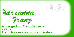 marianna franz business card